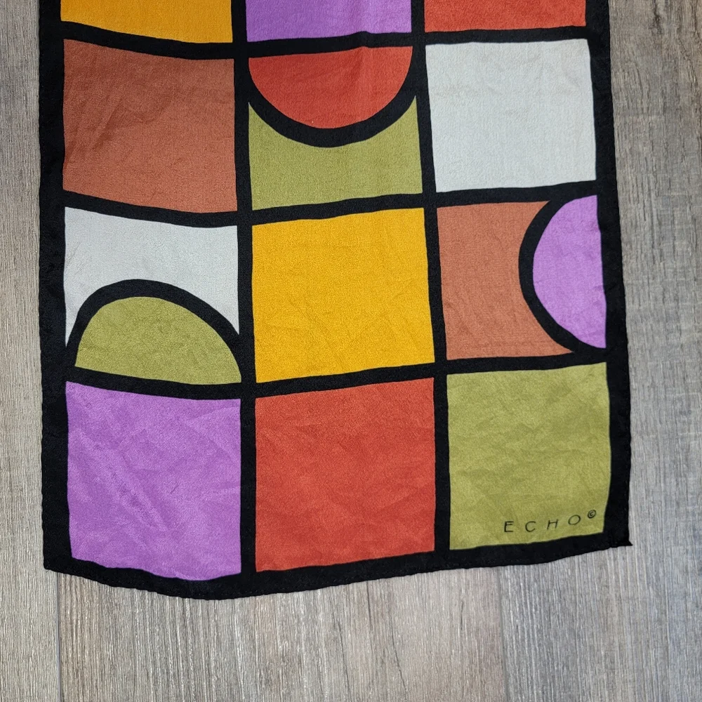 Echo silk scarf